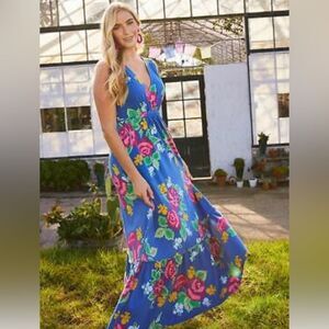 Matilda Jane Size XS sleeveless floral maxi dress.
